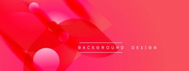 Soyut pembe arka plan. Dinamik kıvrımlar, küreler modern görsel efektler yaratır. Metin arka plan tasarımı okur. Basit, canlı kompozisyon.