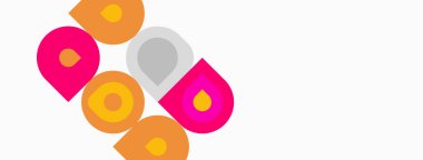 Soyut şekiller, pembe, turuncu, gri. Minimalist tasarım, geometrik formlar, basit kompozisyon. Temiz estetik, modern tarz. Parlak renkler, oyuncu unsurlar.