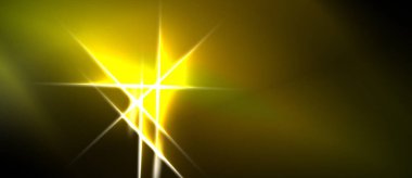 Parlak sarı ışık merkezden yayılıyor. Karanlık zemin çarpıcı bir zıtlık yaratır, aydınlatmayı vurgular. Sahneye altın renkler hakim..