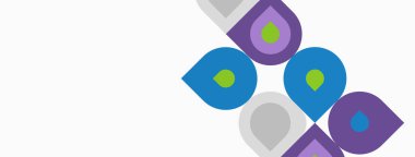 Soyut şekiller, renkli damlalar, basit tasarım. Minimalist kompozisyon, temiz çizgiler, modern estetik. Parlak renkler, geometrik şekiller, görsel elementler.