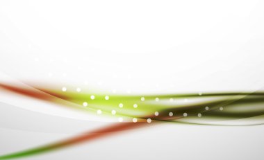 Renkli dalga çizgi, ışık ve gölge efektleri ile arka plan