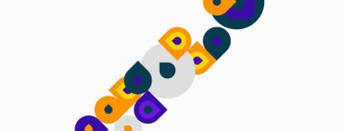 Soyut şekiller, canlı renkler, çapraz düzenleme. Geometrik formlar oyuncu kompozisyon oluşturur. Minimalist tasarım, modern estetik.