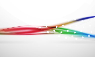 Renkli dalga çizgi, ışık ve gölge efektleri ile arka plan