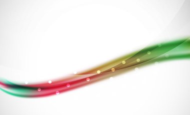 Renkli dalga çizgi, ışık ve gölge efektleri ile arka plan