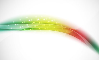 Renkli dalga çizgi, ışık ve gölge efektleri ile arka plan