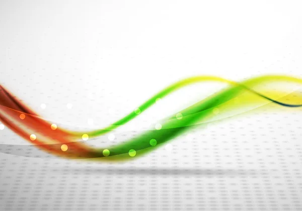 Renkli dalga çizgi, ışık ve gölge efektleri ile arka plan — Stok Vektör