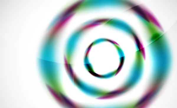 Γυαλιστερό θολή στροβιλισμού κύκλο σχήματα αφηρημένα φόντο — Διανυσματικό Αρχείο