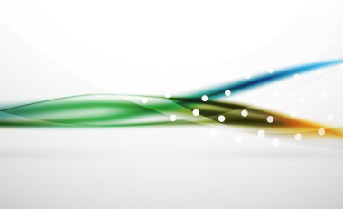 Renkli dalga çizgi, ışık ve gölge efektleri ile arka plan