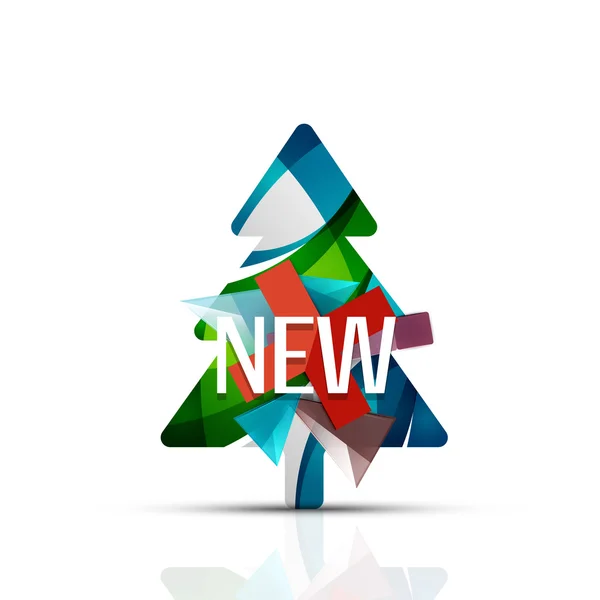 Nueva etiqueta de venta, insignia para Navidad — Vector de stock