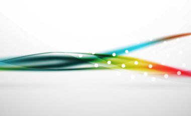 Renkli dalga çizgi, ışık ve gölge efektleri ile arka plan