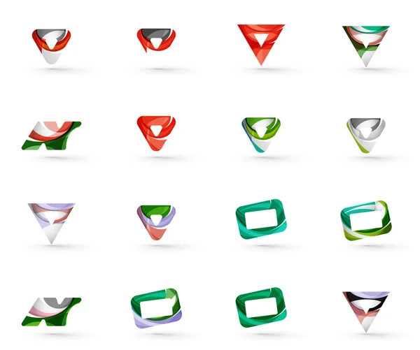 Set van verschillende geometrische pictogrammen — Stockvector