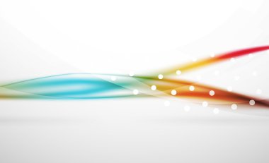 Renkli dalga çizgi, ışık ve gölge efektleri ile arka plan