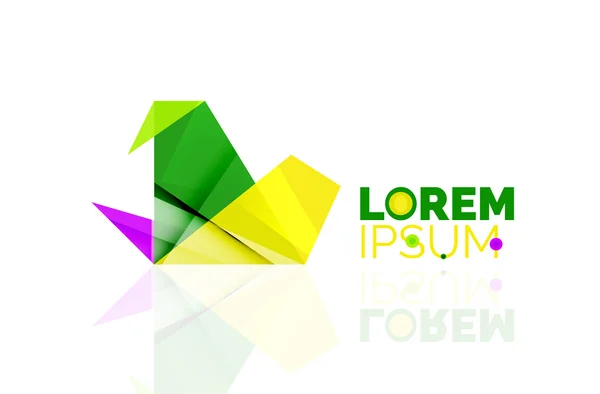 Logo, abstraktní geometrická ikona podnikání — Stockový vektor