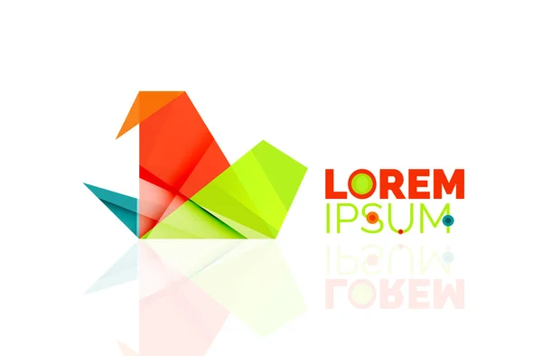 Logo, abstraktní geometrická ikona podnikání — Stockový vektor