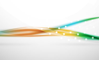 Renkli dalga çizgi, ışık ve gölge efektleri ile arka plan