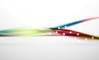 Renkli dalga çizgi, ışık ve gölge efektleri ile arka plan