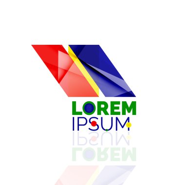 logo, soyut geometrik iş simgesi