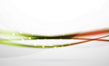 Renkli dalga çizgi, ışık ve gölge efektleri ile arka plan