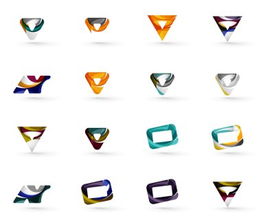 Çeşitli geometrik simgeler kümesi