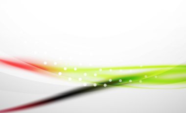 Renkli dalga çizgi, ışık ve gölge efektleri ile arka plan