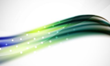 Renkli dalga çizgi, ışık ve gölge efektleri ile arka plan