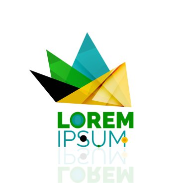 logo, soyut geometrik iş simgesi