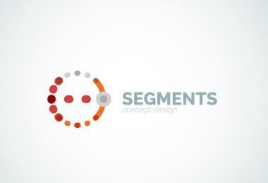 Vektör anahat en az soyut geometrik logosu