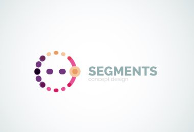 Vektör anahat en az soyut geometrik logosu