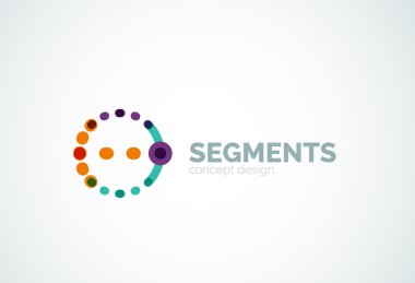 Vektör anahat en az soyut geometrik logosu