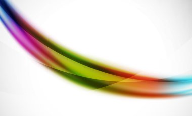 Renkli dalga çizgi, ışık ve gölge efektleri ile arka plan