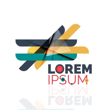 logo, soyut geometrik iş simgesi