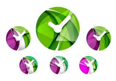 Dizi soyut izle simgesi, iş logo kavramları, temiz modern geometrik tasarım