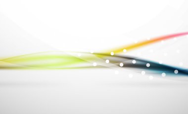 Renkli dalga çizgi, ışık ve gölge efektleri ile arka plan