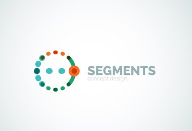 Vektör anahat en az soyut geometrik logosu