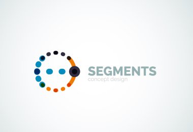 Vektör anahat en az soyut geometrik logosu