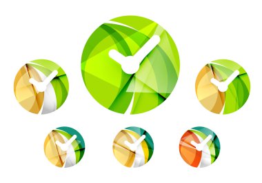 Dizi soyut izle simgesi, iş logo kavramları, temiz modern geometrik tasarım