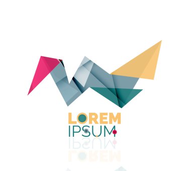 logo, soyut geometrik iş simgesi