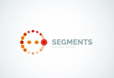 Vektör anahat en az soyut geometrik logosu