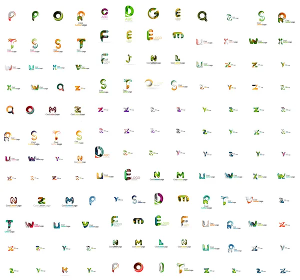 Ensemble méga de logos de lettre — Image vectorielle