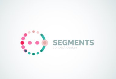 Vektör anahat en az soyut geometrik logosu