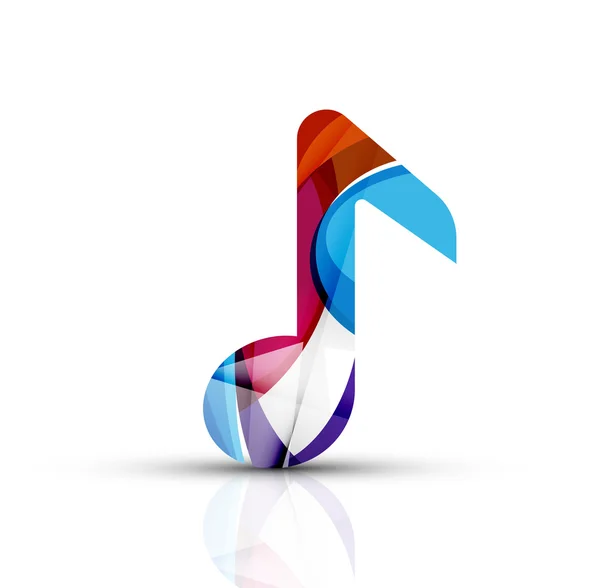 Music note logo — Stock Vector