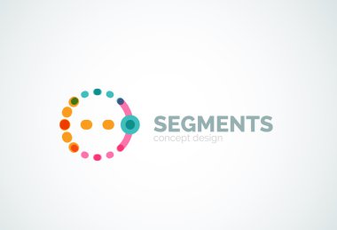 Vektör anahat en az soyut geometrik logosu