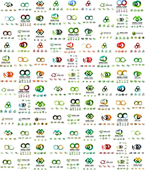 Infinity and loop business logos — 图库矢量图片
