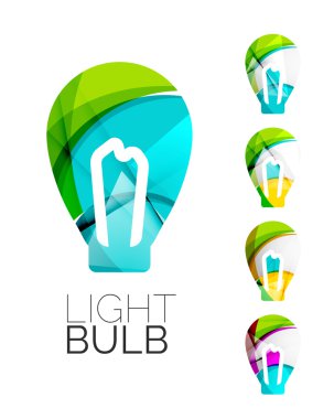 Soyut ampul simgeler kümesi