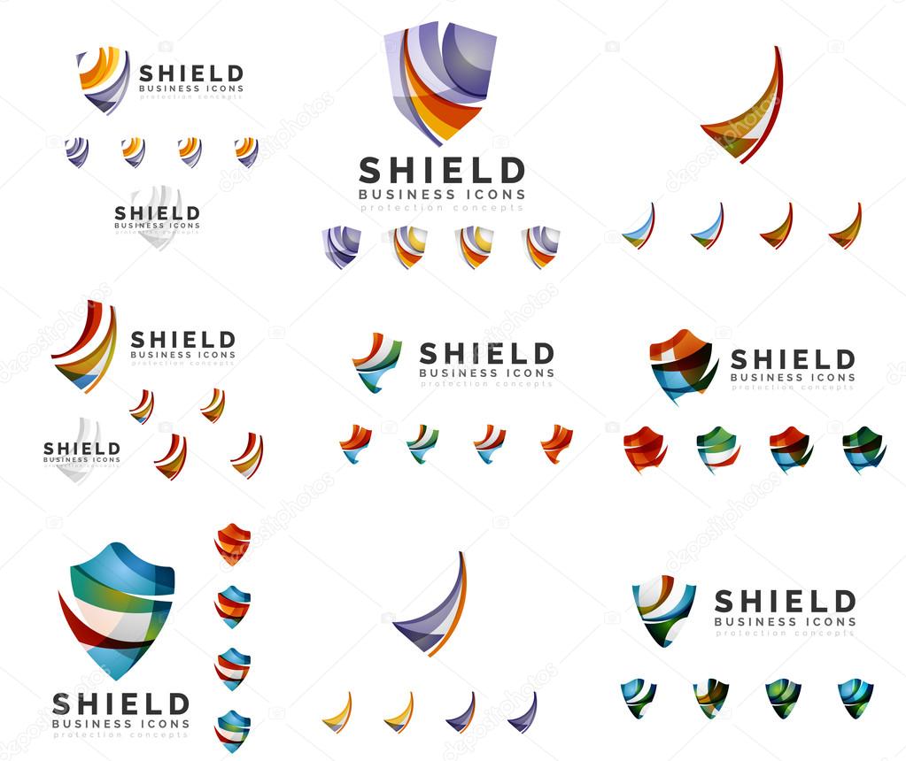 shield protection concept icons