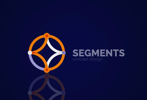 Logo géométrique abstrait — Image vectorielle