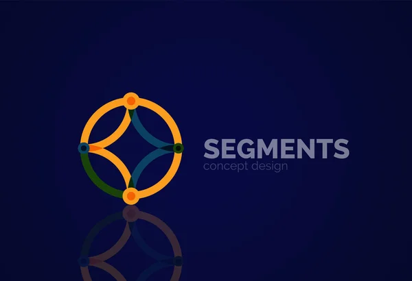 Contour minimal abstrait logo géométrique — Photo