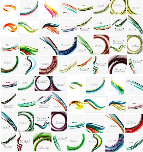 Wave abstract backgrounds — Stock Vector