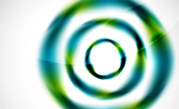 光沢のあるぼやけた旋回円図形抽象的な背景 — ストックベクタ