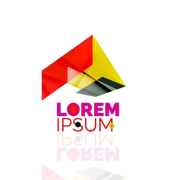 Logo, icône géométrique abstraite de l'entreprise — Image vectorielle